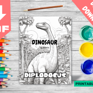 Dinosaur Colouring Book V1